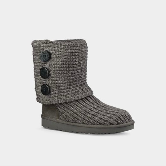 Smokey gray knit Uggs - Picture 6 of 14